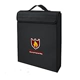 Fireproof Safe Fireproof Bag File Storage Non-Itchy Silicone Coated Safe Fireproof Waterproof for Home,Laptop,Money, Documents, Jewelry and Passport,Lipo Battery(15×12×3 inch)