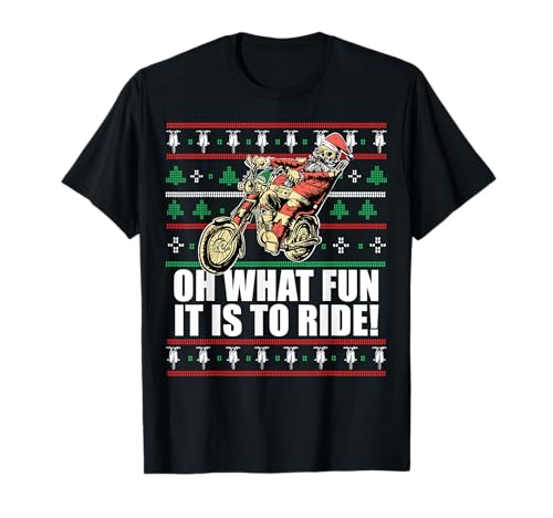OH What Fun It is RIDE Santa Claus Ugly Christmas Meme T�V���c