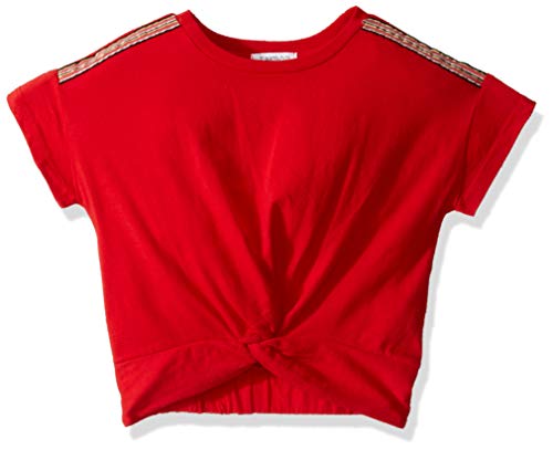 Girls' Red Twist Front Tee
