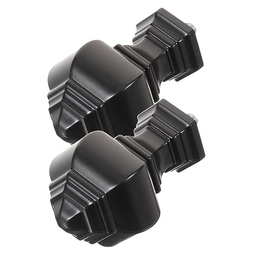 ABOOFAN Curtain Rod Finials Ends Only Matte Black Roman Home Decor Accessories