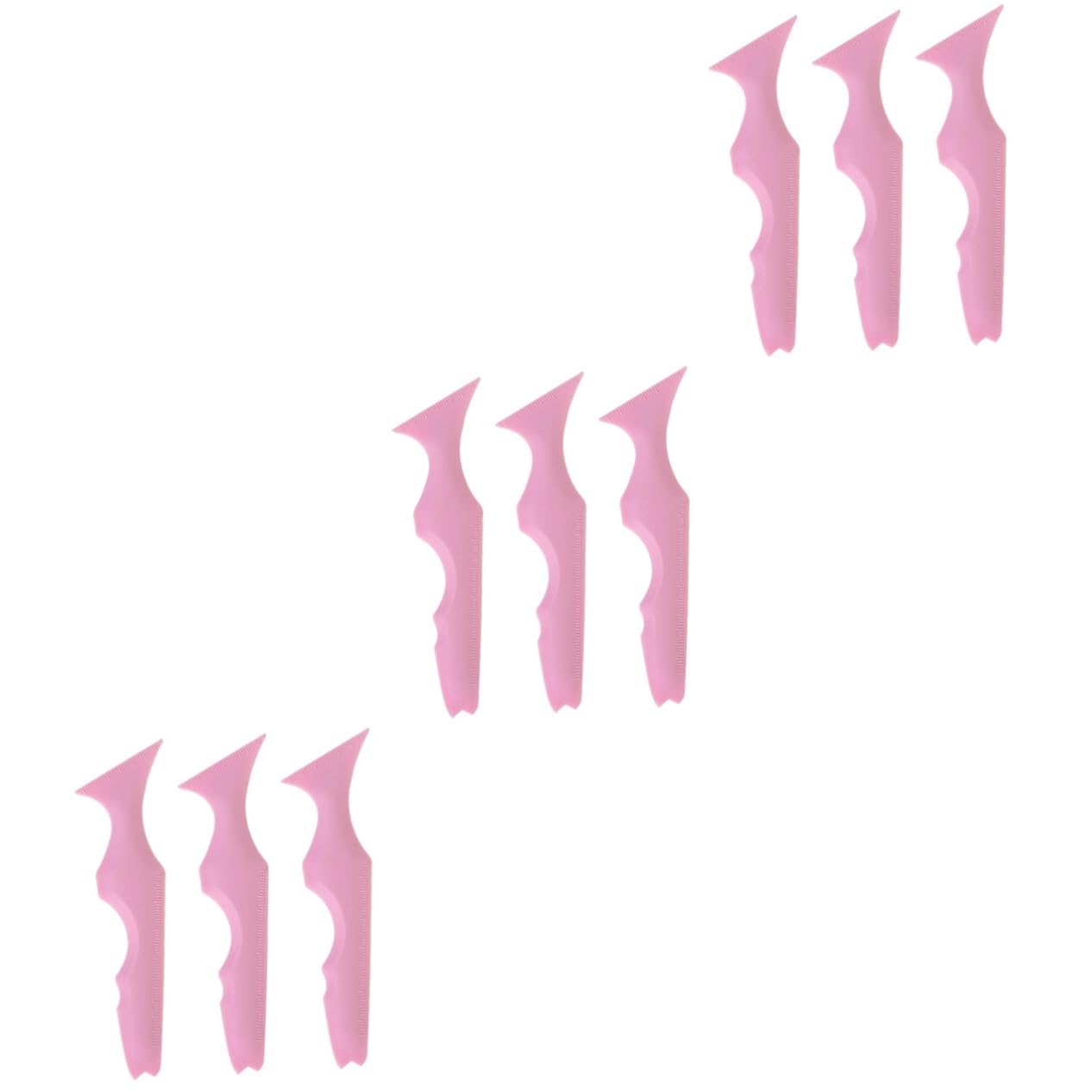 Healeved 9pièces Pochoirs Silicone Réutilisables Pour Eyeliner Outils De Maquillage Pour Débutants Et Application Précise De Maquillage Yeux Sourcils