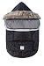 7AM Enfant "Le Sac Igloo" Footmuff, Converts into a Single Panel Stroller and Car Seat Cover - Black, Medium