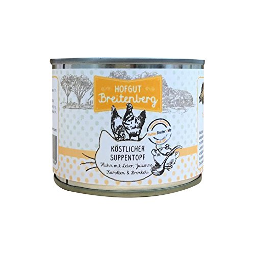 Produktbild von Hofgut Breitenberg Cat köstlicher Suppentopf Huhn - 12 x 180 g