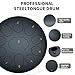 8 Inch Steel Tongue Drum 11 Notes A Major Handpan Drum Portable Rain Drum Outdoor Percussion Instrument with Mallets Finger Picks Carry Bag Music Book Beginner Yoga Meditation Gift