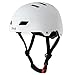 Bavilk Skateboard Bike Helmets CPSC ASTM Certified Multi Sports Scooter Inline Roller Skating 3 Sizes Adjustable for Kids Youth Adults White L