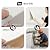 GRITHOME 10pcs Peel and Stick Shower Tile Waterproof Off White Marble Tiles Wall Panels 11.8"X11.8" Self-Adhesive Backsplash for Home Bathroom Kitchen Showers (Not Real Tile)