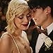 GORTIN 1920's Flapper Headband Leaf Rhiestones Headpiece Pearl Tassel Headdress Bride Wedding Head Bands Bridal Flapper Hair Accessories Head Chain for Women and Girls (Gold)