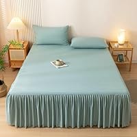 180 x 200 cm hoeslaken katoen, bedlaken boxspringbed effen bruin geruit matrashoogte 5-20 cm
