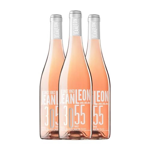Jean Leon 3055 Rosé Pinot Negro Penedès 75 cl Vino rosado (Caja de 3 Botellas de 75 cl)