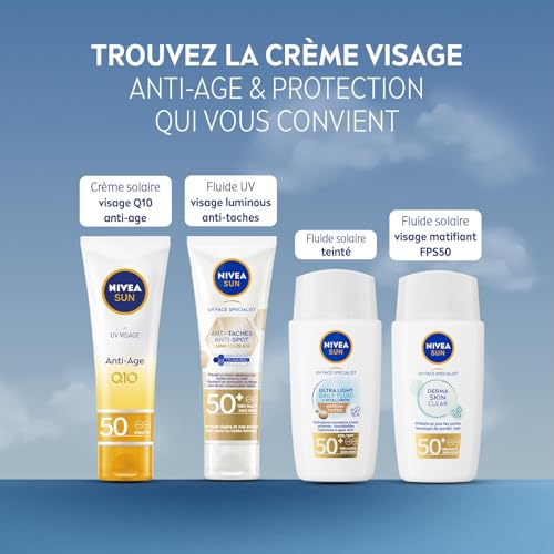 Crème Solaire Visage Spf 50 Anti age Q10 Nivea Le Tube De 50ml - vue 7