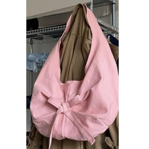Bow Purse Bowknot Tote Bag Canvas Bow Shoulder Bag Large Handbag Zipper Cute Trendy Gift for Women Daily Travel4