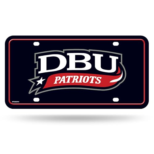 Rico Industries NCAA Dallas Baptist Patriots Metal Auto Tag 6" x 12" - Great for Truck/Car/SUV