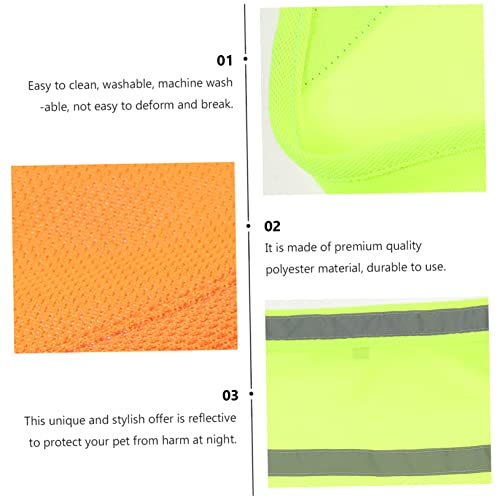 WOONEKY 2 Unidades Toalha Triângulo Animal De Estimação Colete De Visibilidade Para Cães Cachorro Ac