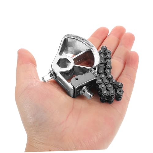 Pedal doble cadena para bombo de batería jazz miniatura 3
