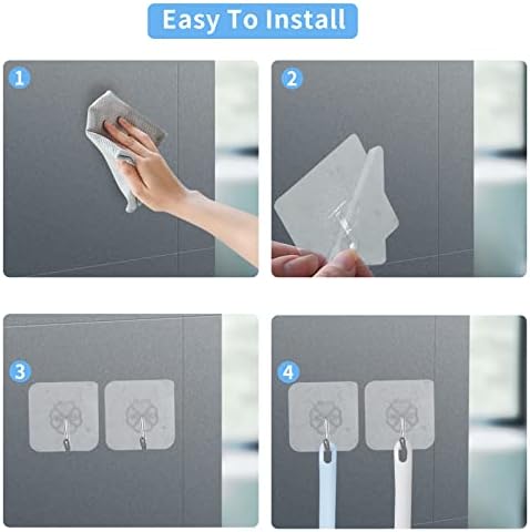 Gofady 2 Pack Silicone Toilet Brush, Flexible Bristles and Non-Slip Long Handle, 360° Deep Cleaning Bathroom, Wall-Mounted