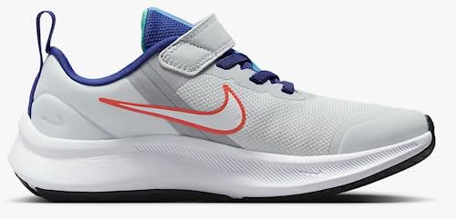 Nike Tênis de corrida infantil unissex Star Runner 3 pré-escolar, Platina pura/branco/crms, 3 Little