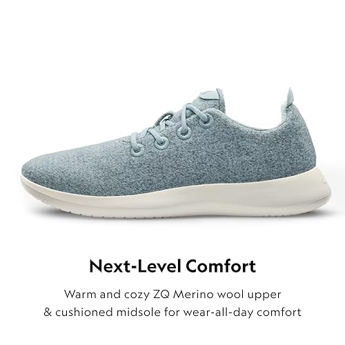 Allbirds Women’s Wool Runner, Everyday Sneakers, Machine Washable Shoe Made with Natural Materials - Bark Grey (Natural White Sole) - 7 Medium