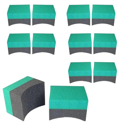 Hi-Tech Tire Dressing Applicator 12 Pack - Durable and Reusable, Contoured Tire Shine and Dressing...