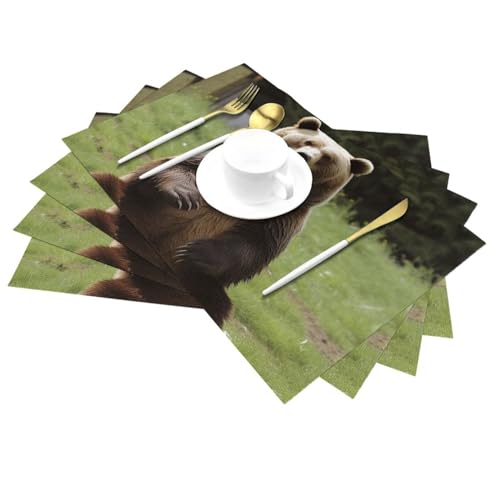 Sets de table en vinyle PVC lavables et tapis de table antidérapants