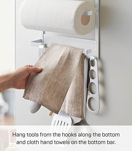 YAMAZAKI home 2560 Kitchen Rack-Magnetic Storage Holder & Organizer, One Size, White - Image 6