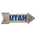 SignMission Utah Arrow Plastic Sign, 18