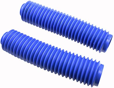 BHYShop Universal Dirt Bike Off Road Front Shock 40mm Fork Rubber Boot Dust Jacket Cover Custom (Blue)