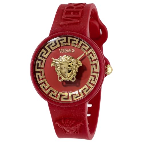 [VERSACE] ユニセックス 腕時計 ヴェルサーチェ メデューサポップ VE8J00324 クォーツ 日常生活防水 サファイアガラス レッド文字盤 シリコン [並行輸入品]