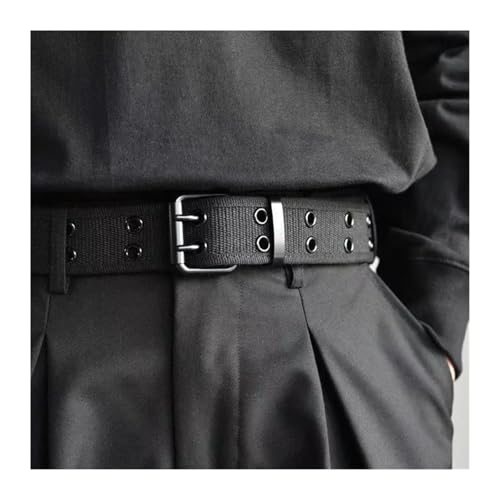 Canvas Belt for Men Luxury Metal Pin Buckle Army Tactical Nylon Braid Belts(Coffee)4