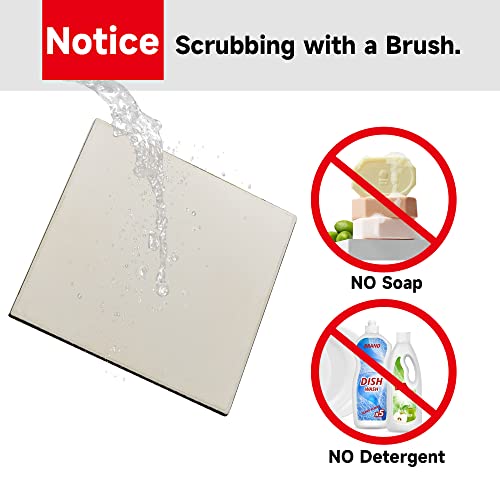 Gyber Pizza Stone For Oven And Grill 12 Inch Square Double Sided Durable Cordierite Cooking Thermal Shock Resistant Baking Stone For Homemade Pizza, Fits In Henson #TOP3