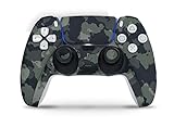 Skins4u Design Aufkleber Skin Wrap Folie für Sony Playstation 5 Controller PS5 DualSense Skins Schutz Folie Dark Green Camo