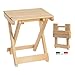 GIURIC Sgabello in Legno Pieghevole Ultraleggero Salvaspazio 2a Rev. Made in Italy Utile per Esterno ed Interno, Campeggio e Giardino. Robusto Come Sedia o Tavolino. Richiudibile Ergonomico
