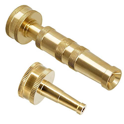 Twinkle Star Solid Brass Heavy Duty Adjustable Twist Hose Nozzle Jet Sweeper Nozzle, Twis3231 #TOP2