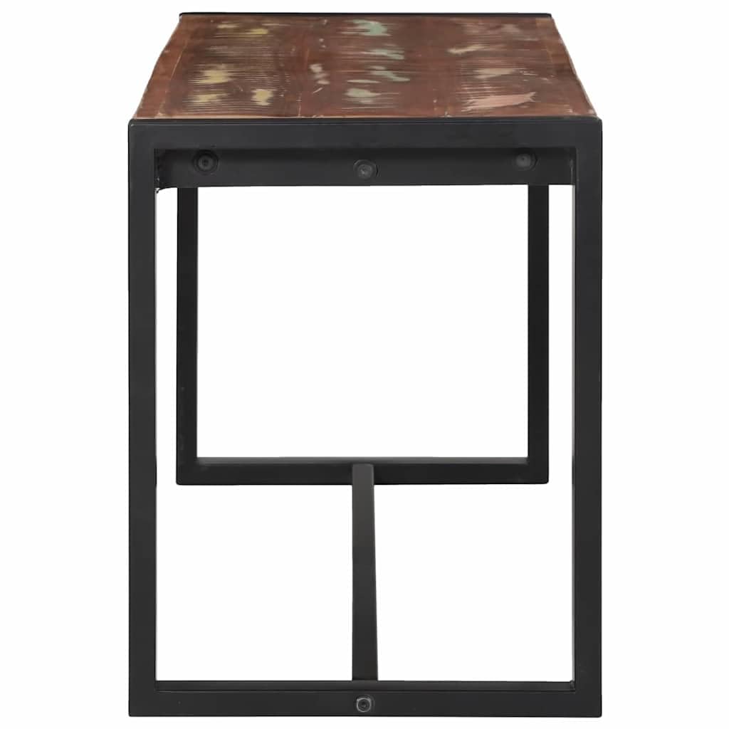 Ławka z litego drewna mango z miejscem do przechowywania, do przedpokoju, ławki garderobianej i regału na buty, 100 x 35 x 45 cm, stabilna ławka do salonu, jadalni, ławeczka, z klapką i
