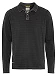 camel active schuhe herren sale Markenlabel am Saum CAMEL ACTIVE Poloshirt Langarm Polokragen geknöpft Struktur anthrazit