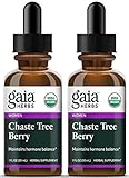Gaia Herbs Chaste Tree Berry Supplement, 1-Ounce Bottle (Pack of 2)