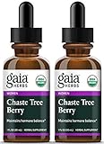 Gaia Herbs Chaste Tree Berry Supplement, 1-Ounce Bottle (Pack of 2)