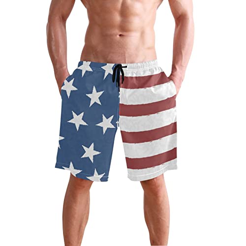 Matching Swim Trunks for Dad and Son American Flag Father Son Matching Swim Trunks Family Board Shorts XXL2