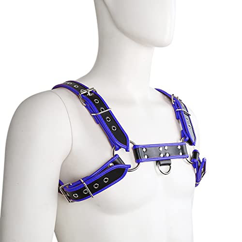 Harness for Men Punk Body Chest Harness Adjustable Leather Belt Clubwear3