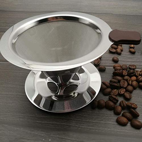 Coador De Café Filtro Individual Inox Reutilizável Premium 12x6x10cm