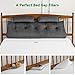 Z-hom Queen Size Wedge Headboard Pillow with 2 Roll Cushions, Large Reading Pillow for Bed Sitting Up, Triangular Backrest Cushion for Headboard, Supportive Pillow for Back Pain Relief, Grey