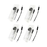 ERSDGG Lot de 4 projecteurs LED pour portières de voiture, éclairage de bienvenue, éclairage de portière de voiture, convient pour Range Rover, Discovery, Freelander, Evoque, LR2, 3, 4, Sport