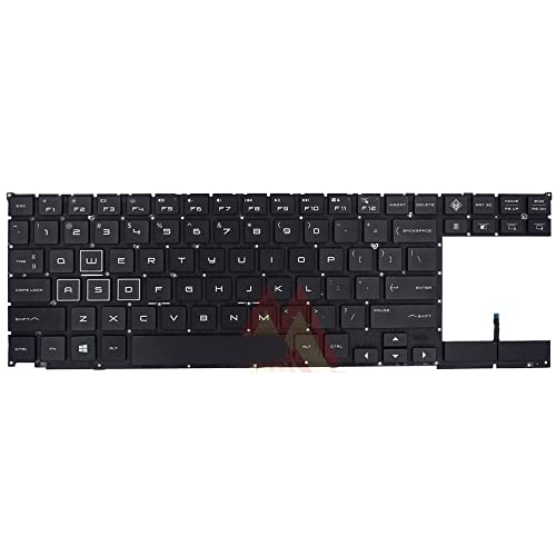 Clavier d'ordinateur portable pour HP OMEN 2S 15-dg0000 noir américain US