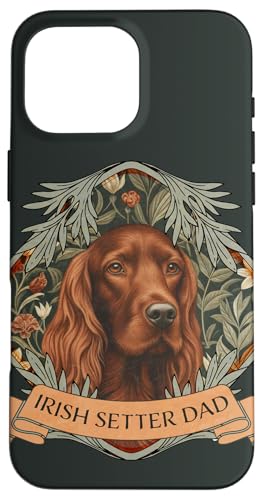 Irish Setter Dad �G���K���g �r���e�[�W�X�^�C�� �X�}�z�P�[�X iPhone 16 Pro Max �p