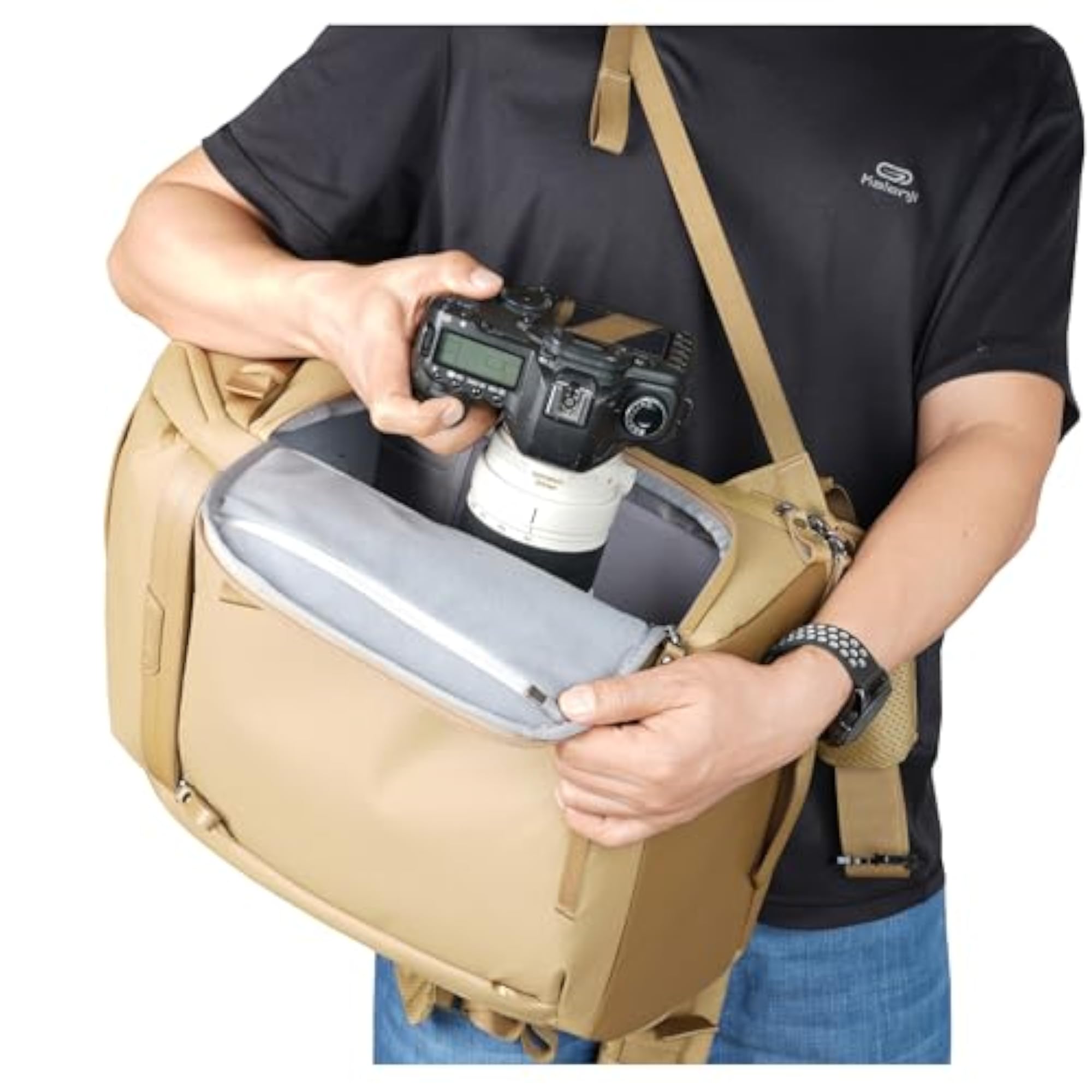 VEO Metro B30L Camera Backpack, Beige