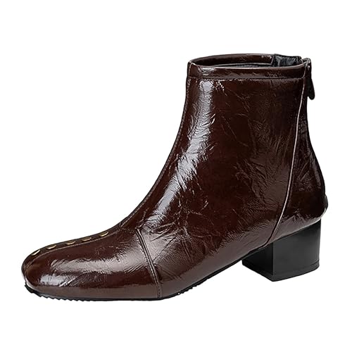 Bottes de cheville grande et petite taille 32-48 sans douleur en talon bloc moyen Dx1034