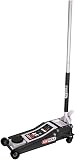 KS TOOLS - 163.0368 - Cric hydraulique rouleur extra-bas acier ULTIMATE 3 t - Pompe double piston- 4 roues - Pédale d'approche - Manoeuvre facile - Levage automobile voiture, SUV, fourgon, camionnette - 2