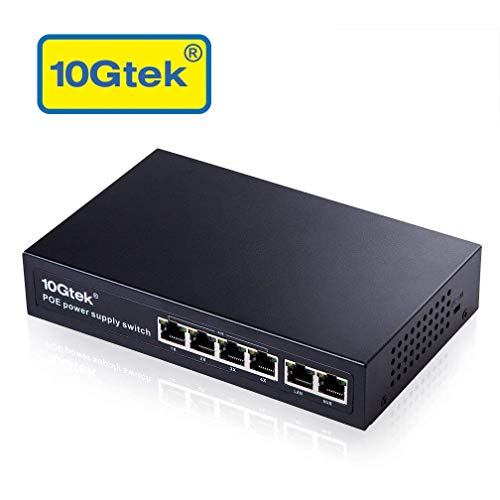 4 Port Fast Ethernet PoE Switch with 1 Rj-45 Uplink and 1 NVR