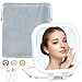 FASCINATE Rechargeable Travel Makeup Mirror 30X Magnification, Lighted Portable Vanity Mirror with 3 Colors Lighting & Stepless Dimming, Double Sided LED Mirror, Gift for Women (White+Bag)