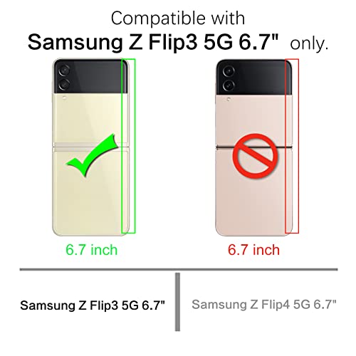 Bentoben Samsung Galaxy Z Flip 3 Case, Z Flip 3 5G Case, Heavy Duty 2 In 1 Full Body Rugged Shockproof Protection Cover With Ring Girls Women Boy Men Covers For Galaxy Z Flip 3 6.7”, Yellow Lemon #TOP1