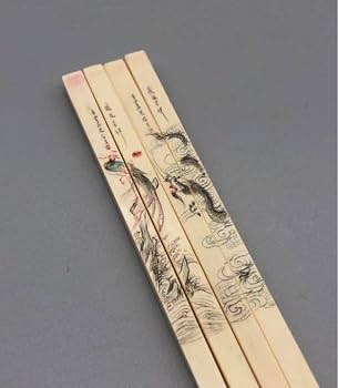 Amazon.co.jp: 龍鳳夫婦 お箸 ペア 時代物 象牙風 マンモス材 御